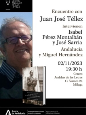 El Centro Andaluz de las Letras presenta la antología "La Andalucía de Miguel Hernández"