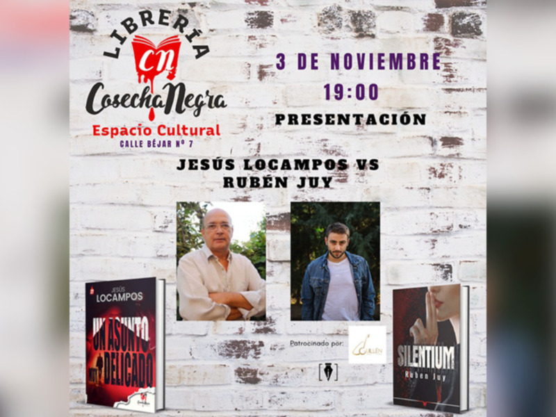Doble presentación en la librería Cosecha Negra de Huelva, con Jesús Locampos y Rubén Juy