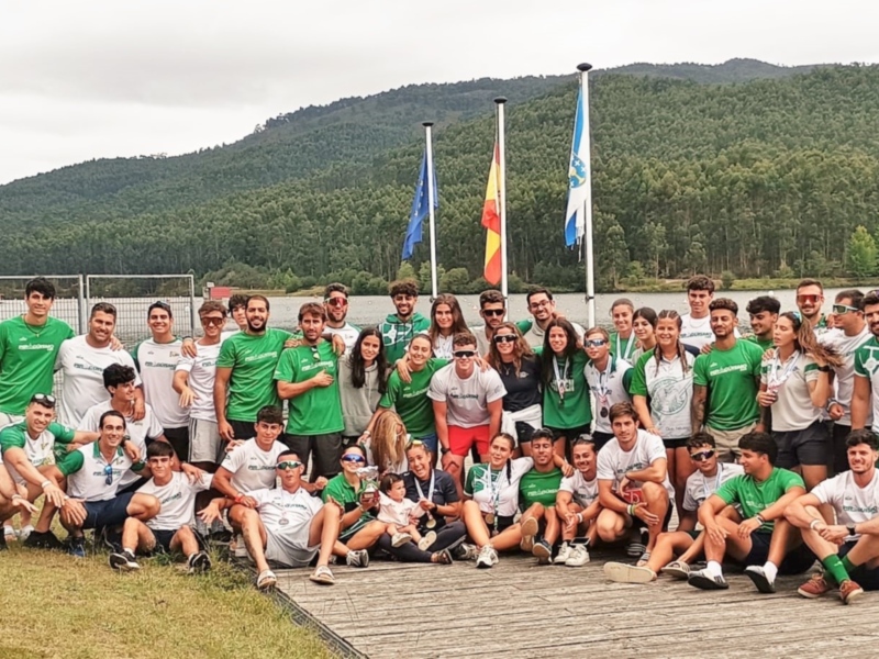 El Náutico Sevilla, podio en la Liga Nacional de sprint olímpico de piragüismo 