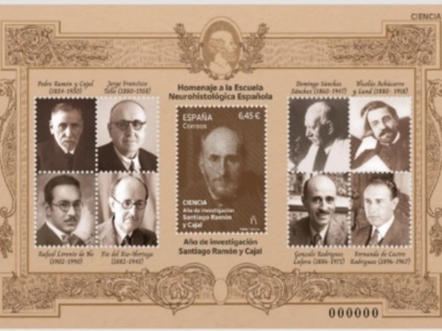 Correos presenta un sello dedicado al científico Santiago Ramón y Cajal