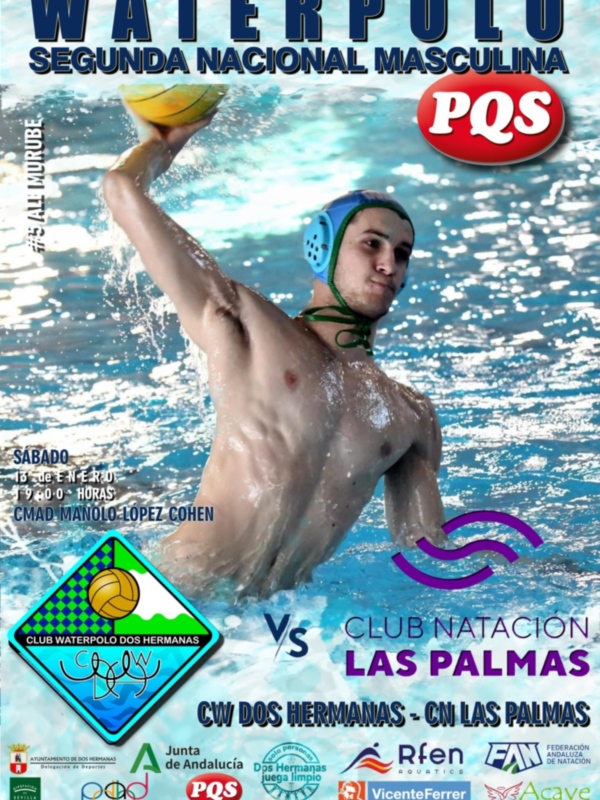 Duelo de altura del Club Waterpolo Dos Hermanas PQS para dar la bienvenida a 2024 en Segunda masculina 