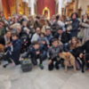 Más de cien personas acudieron con sus mascotas para su bendición a la parroquia de San Roque 