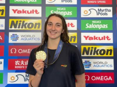 Marina García Polo: “Gracias al Club Natación Sincro Sevilla estamos aquí y vamos a ir a los Juegos”