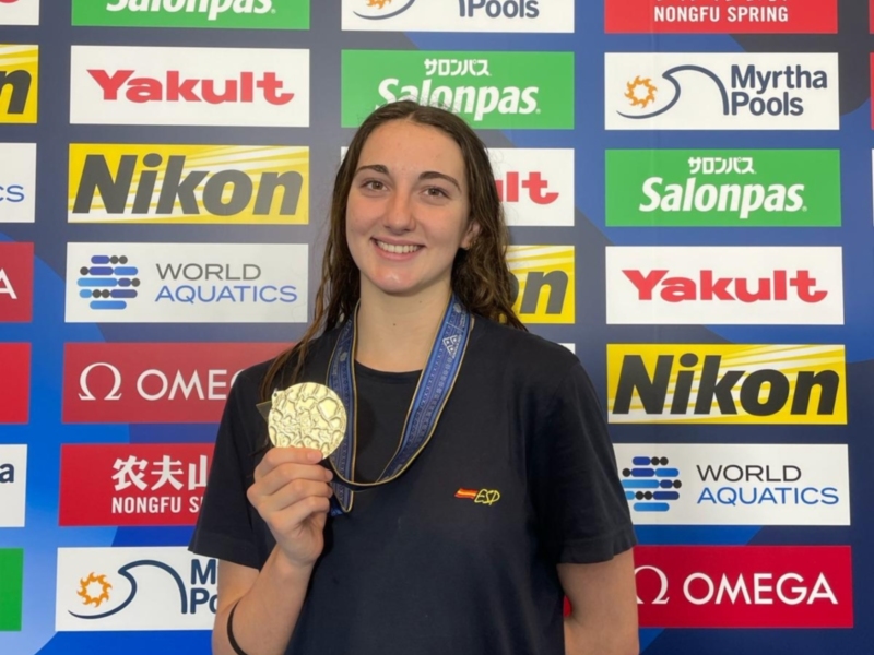 Marina García Polo: “Gracias al Club Natación Sincro Sevilla estamos aquí y vamos a ir a los Juegos”