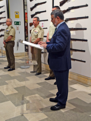 Acto culturales que se desarrolló en la sede del Centro de Historia y Cultura Militar en Sevilla