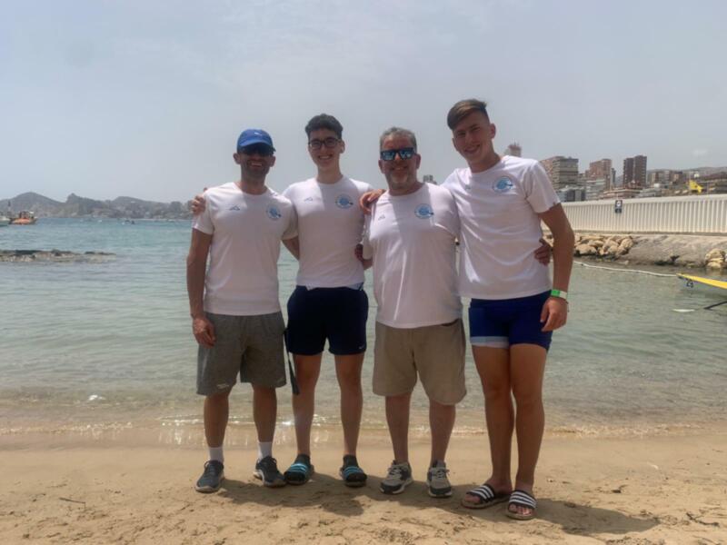 Triple medalla andaluza en el inicio de la Liga Nacional Iberdrola de remo de mar