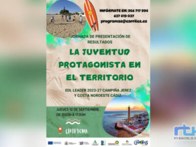 El GDR Campiña de Jerez Costa Noroeste presentará en Chipiona el 12 de septiembre la Estrategia de Desarrollo Local LEADER 2023-2027 para jóvenes