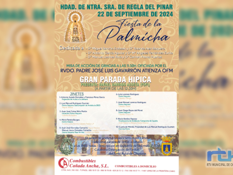 La Hermandad del Pinar celebra el próximo domingo la Fiesta de la Palmicha