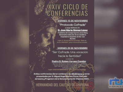La Hermandad del Cautivo organiza el XXIV Ciclo de Conferencias que se celebran el próximo mes de noviembre
