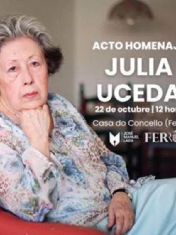 La poeta Julia Uceda, vinculada a la Colección Vandalia, recibe un homenaje en Ferrol, mañana, 22 de octubre