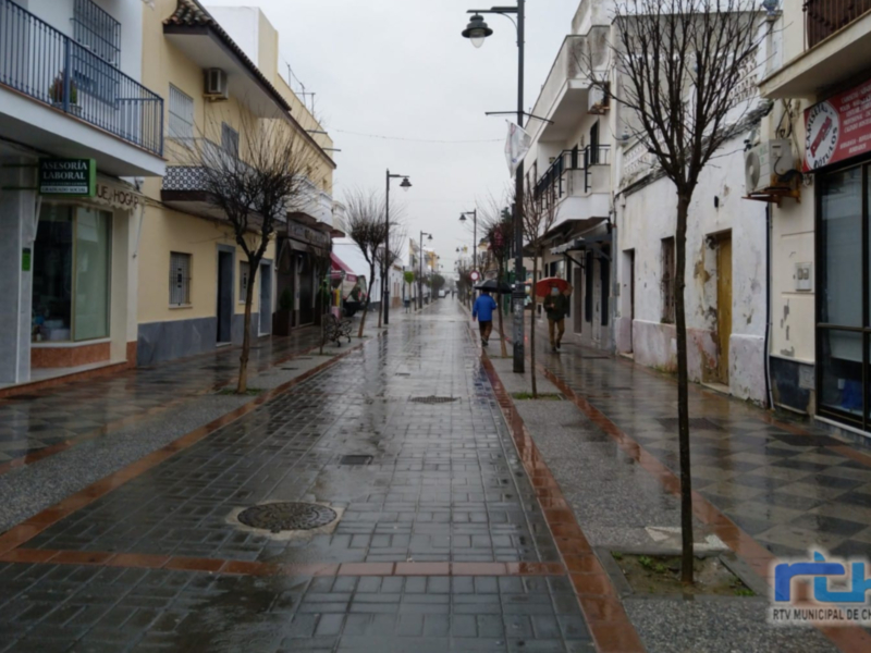 Chipiona ha registrado 41,6 litros de agua por metro cuadrado desde el pasado martes   