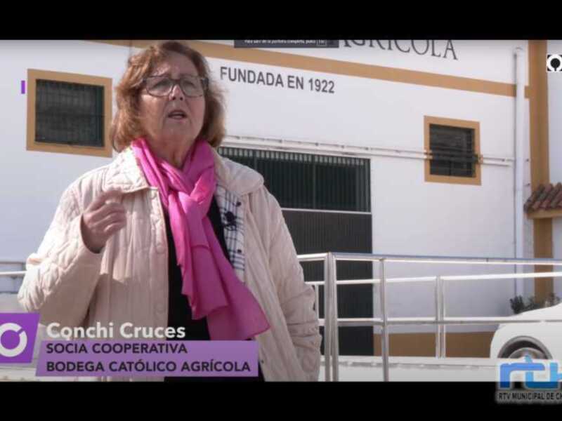 La chipionera Conchi Cruces una de las protagonistas de un video sobre la importancia de la mujer en el cooperativismo agroalimentario