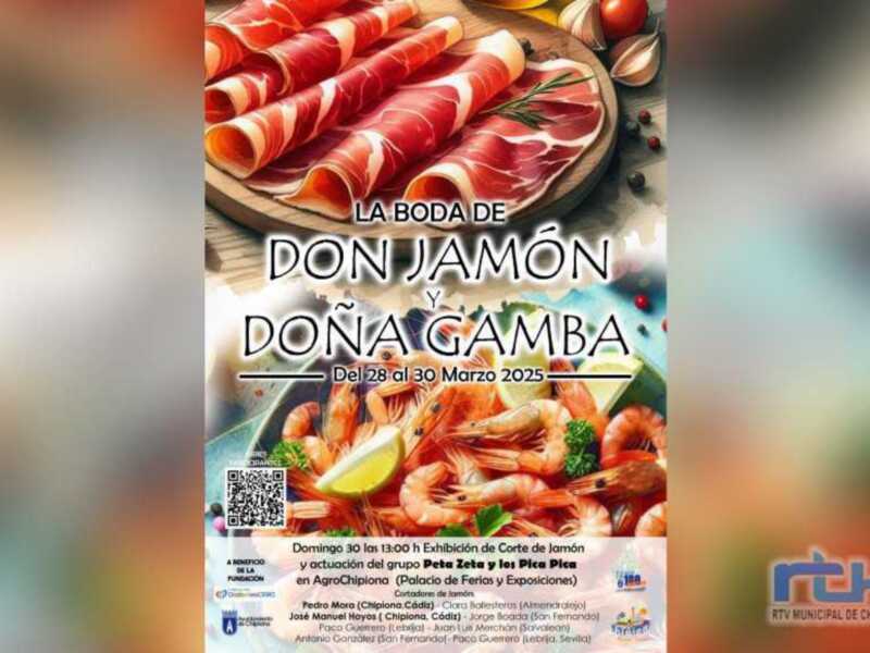 Chipiona inicia un fin de semana con la iniciativa promocional gastronómica ‘La boda de Don Jamón y Doña Gamba’