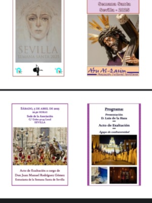 Acto “Exaltación de la Semana Santa 2025” en la Asociación Cultural Abu Al Qasin