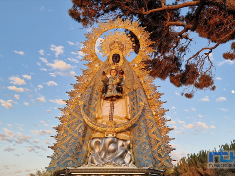 10 obras presentadas al concurso de carteles para la Romería del Pinar en Chipiona