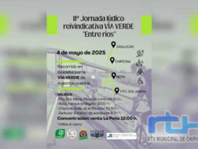 CANS y Capitán Pedales animan a participar este domingo en la jornada lúdico reivindicativa Vía Verde ‘Entre Ríos’   