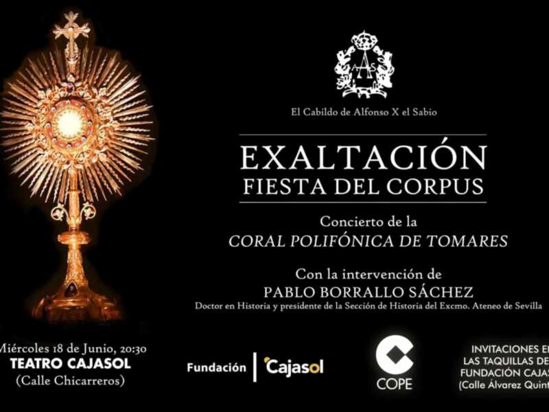 Pablo Borrallo pronunciará el Elogio del Corpus Chisti de Sevilla.