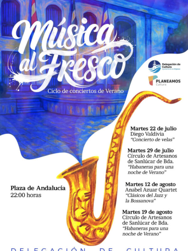 Cultura ofrece este verano en Chipiona Música al Fresco, un ciclo de conciertos con el programa Planeamos de Diputación