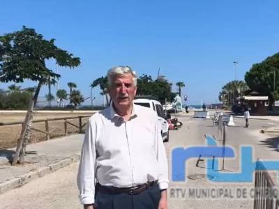 Luis Mario Aparcero anuncia la sustitución de la red de saneamiento del paseo del Muelle