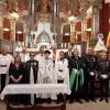 La Basílica del Sagrado Corazón reúne en Gijón a históricas órdenes de caballería y hermandades religiosas 
