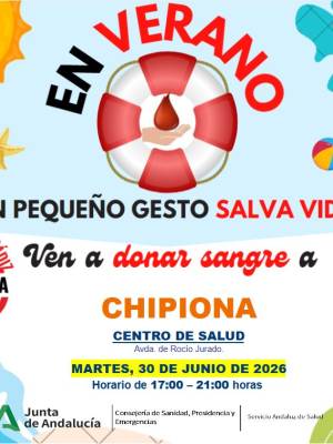 Convocan una nueva donación colectiva de sangre en Chipiona para el martes 30 de junio