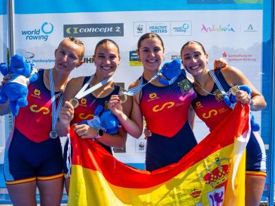 Bronce mundialista sub23 para el remo andaluz en Duisburg 