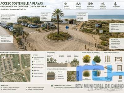 Tano Guzmán informa que se trabaja en una solución para la ordenación de los espacios naturales y los accesos a las playas en las Tres Piedras