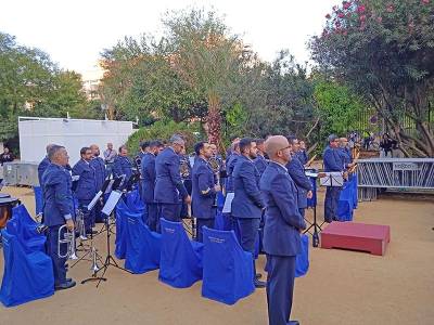 Sevilla rinde homenaje a Cristóbal Colón en el IV Octubre Hispanoamericano con un concierto de la Unidad de Música de Tablada