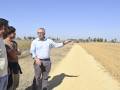 Visita del alcalde, Juan Manuel Valle, y de responsables de ANEA a las obras de ampliación del Cerro de las Cigüeñas